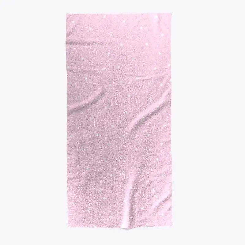 Pink beach towel